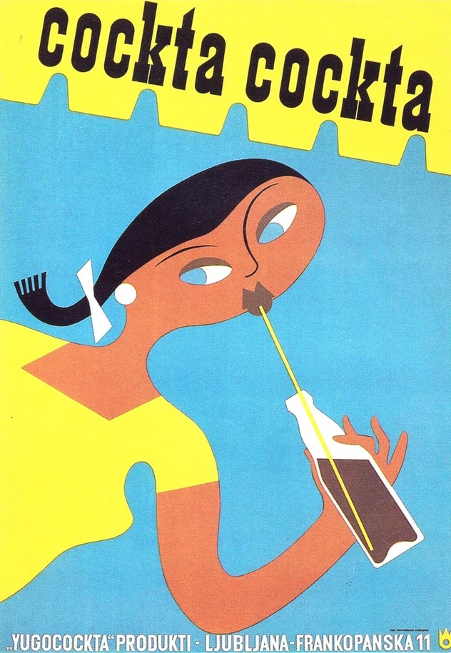 Piće je na reklamnim panoima predstavljala preplanula djevojčica plavih očiju, ispijajući Cocktu na slamčicu