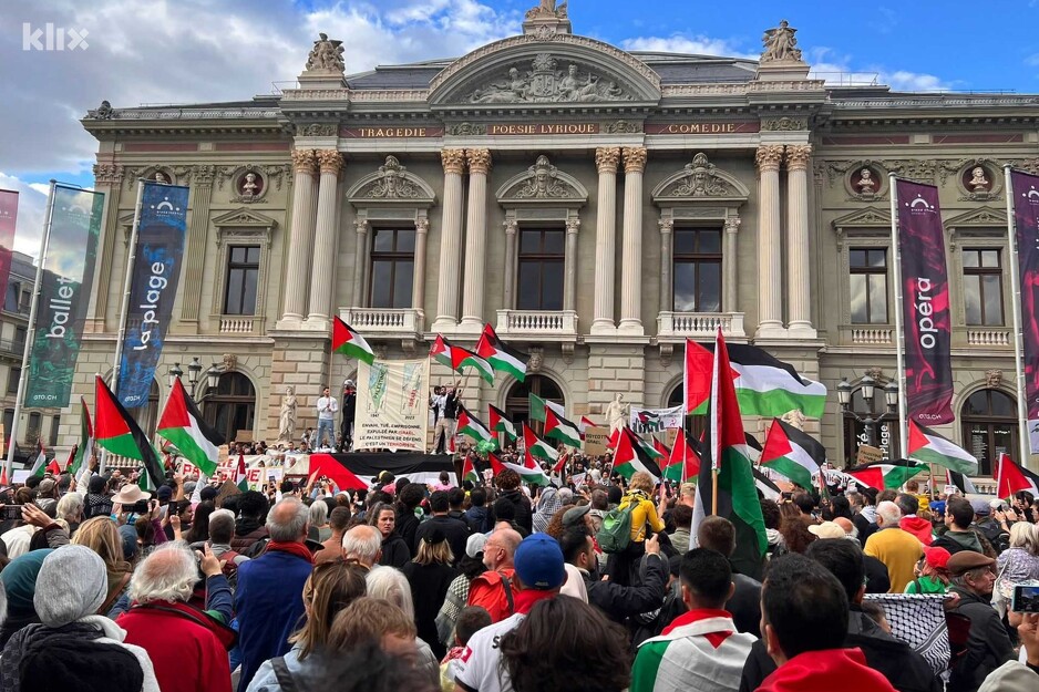 Protesti u Ženevi (Foto: Klix.ba)