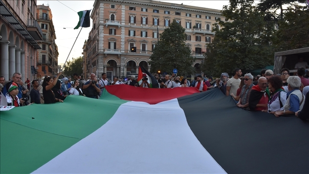 Protesti u Rimu (Foto: X.com)