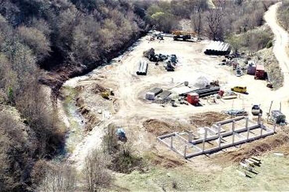 Izgradnja mini hidroelektrane Hotovlje (Foto: Eko akcija)