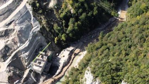 Izgradnja hidroelektrane Ulog (Foto: Robert Oroz)