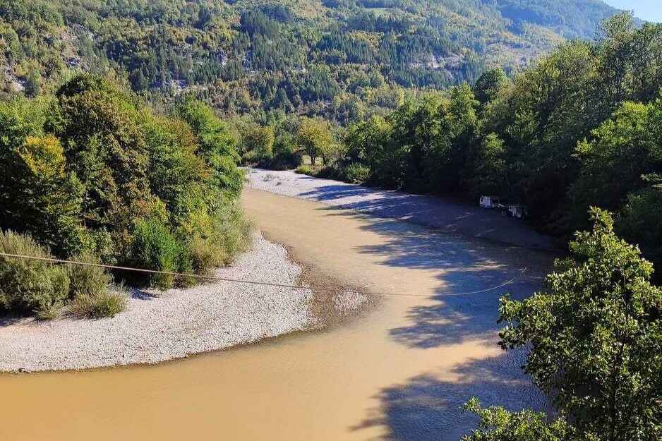Neretva tokom izgradnje HE Ulog u Glavatičevu (Foto: Facebook)