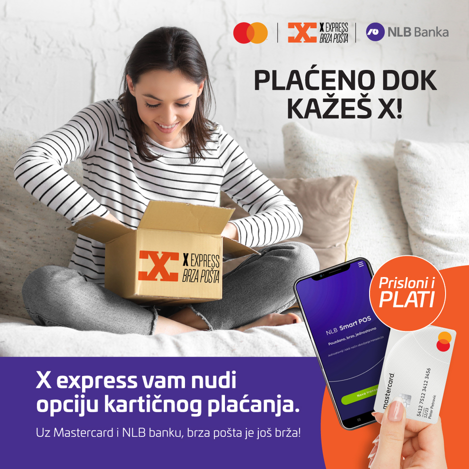 Nova usluga X express brze pošte: Kartično plaćanje kod kurira prilikom ...