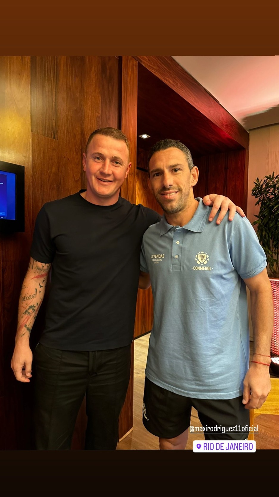 Senijad Ibričić i Maxi Rodriguez (Foto: Instagram)
