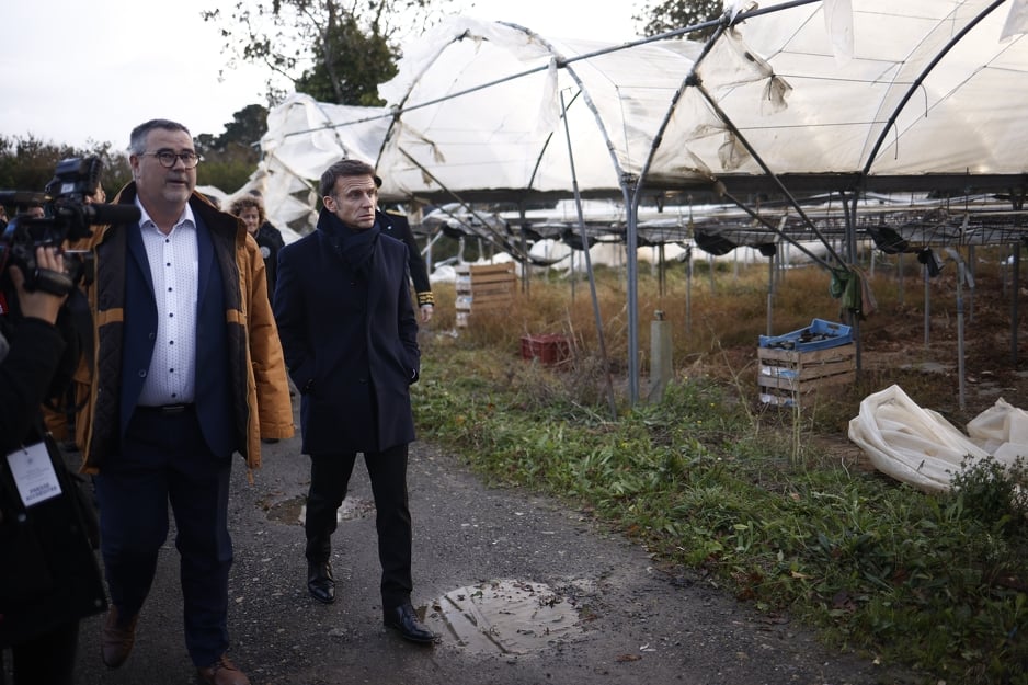 Francuski predsjednik Emmanuel Macron posjetio olujom pogođena područja (Foto: E. M./Klix.ba)