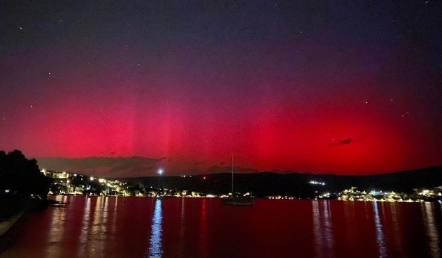 Aurora borealis iznad Dalmacije Foto: Dina Županović / Crometeo