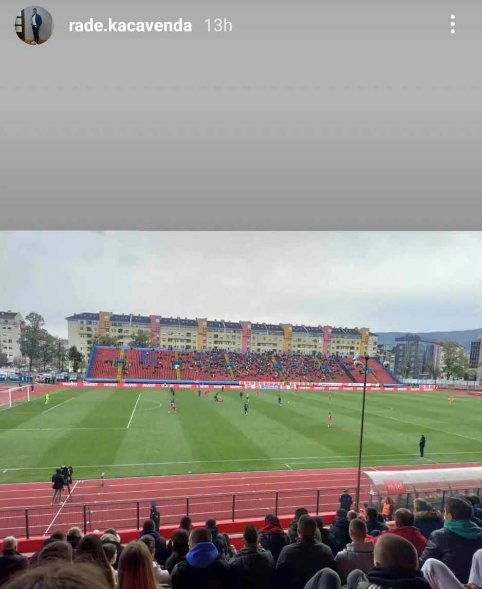 Radislav Kačavenda na Gradskom stadionu u Banjoj Luci (Foto: Instagram)