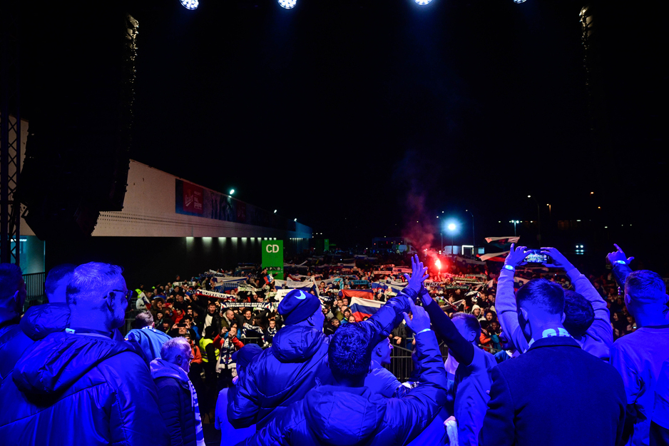 Slavlje igrača i navijača Slovenije (Foto: pigac.si)
