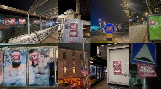 Grad je oblijepljen plakatima Hordi zla