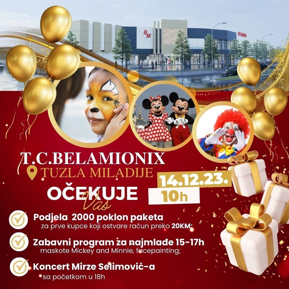 Otvaranja tržnog centra Belamionix u Tuzli