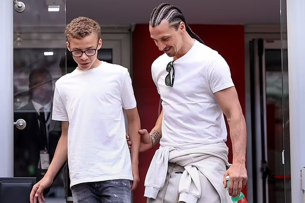 Vincent Ibrahimović i Zlatan Ibrahimović (Foto: Twitter)
