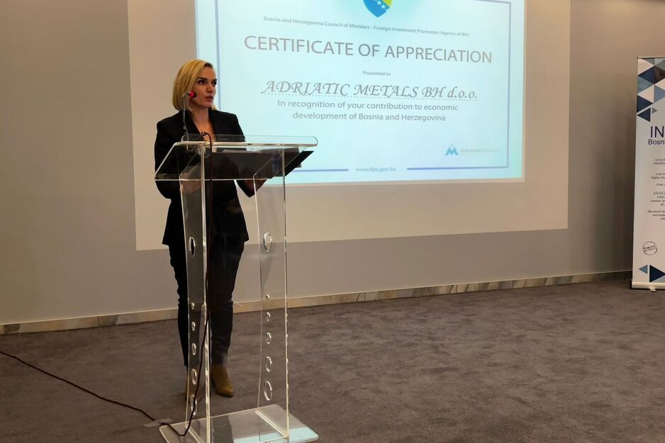 Priznanje je u ime kompanije preuzela Sanela Karić, članica Nadzornog odbora