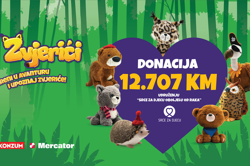 Konzum i Mercator uz Zvjeriće prikupili značajan iznos za one u potrebi