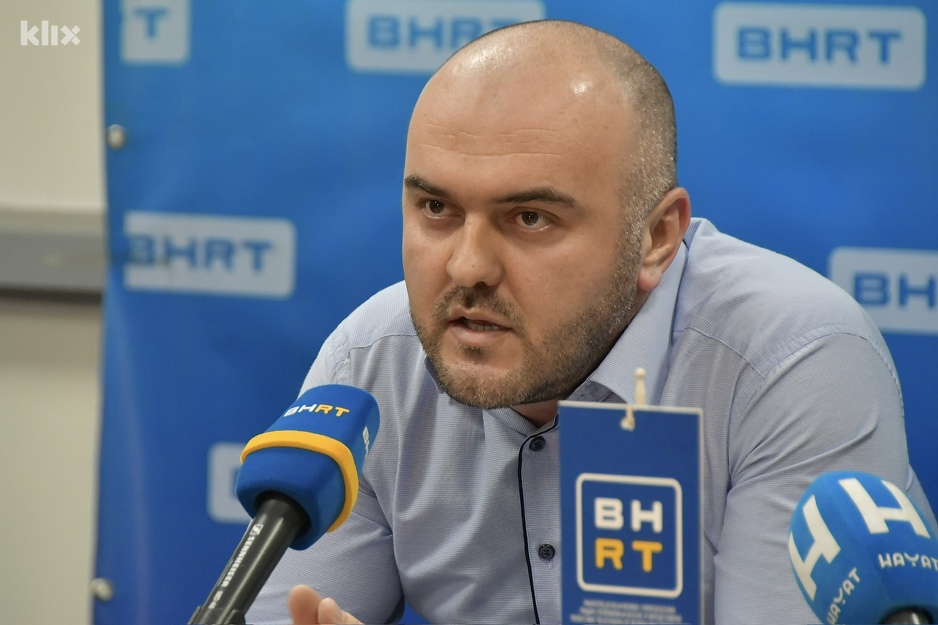 Anel Nurković, član Upravnog odbora Samostalnog sindikata radnika BHRT-a (Foto: I. Š./Klix.ba)