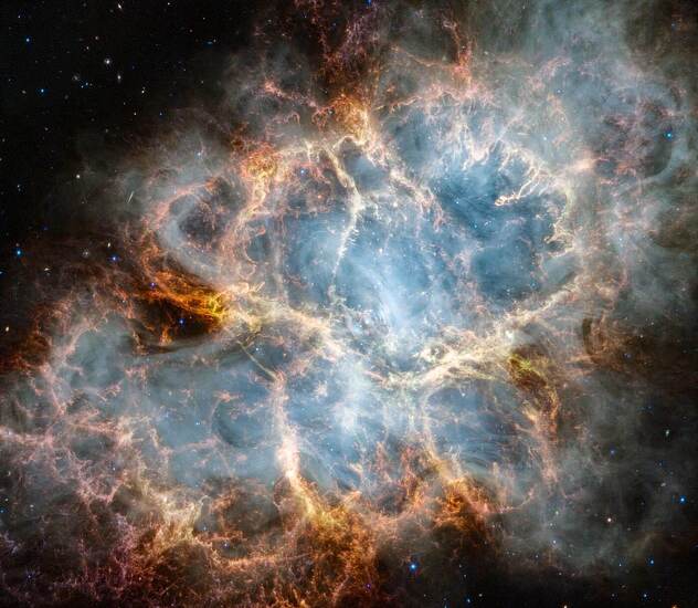 Ostatak supernove koji su prvi zabilježili kineski astronomi 1054. godine (Foto: NASA/ESA/CSA)