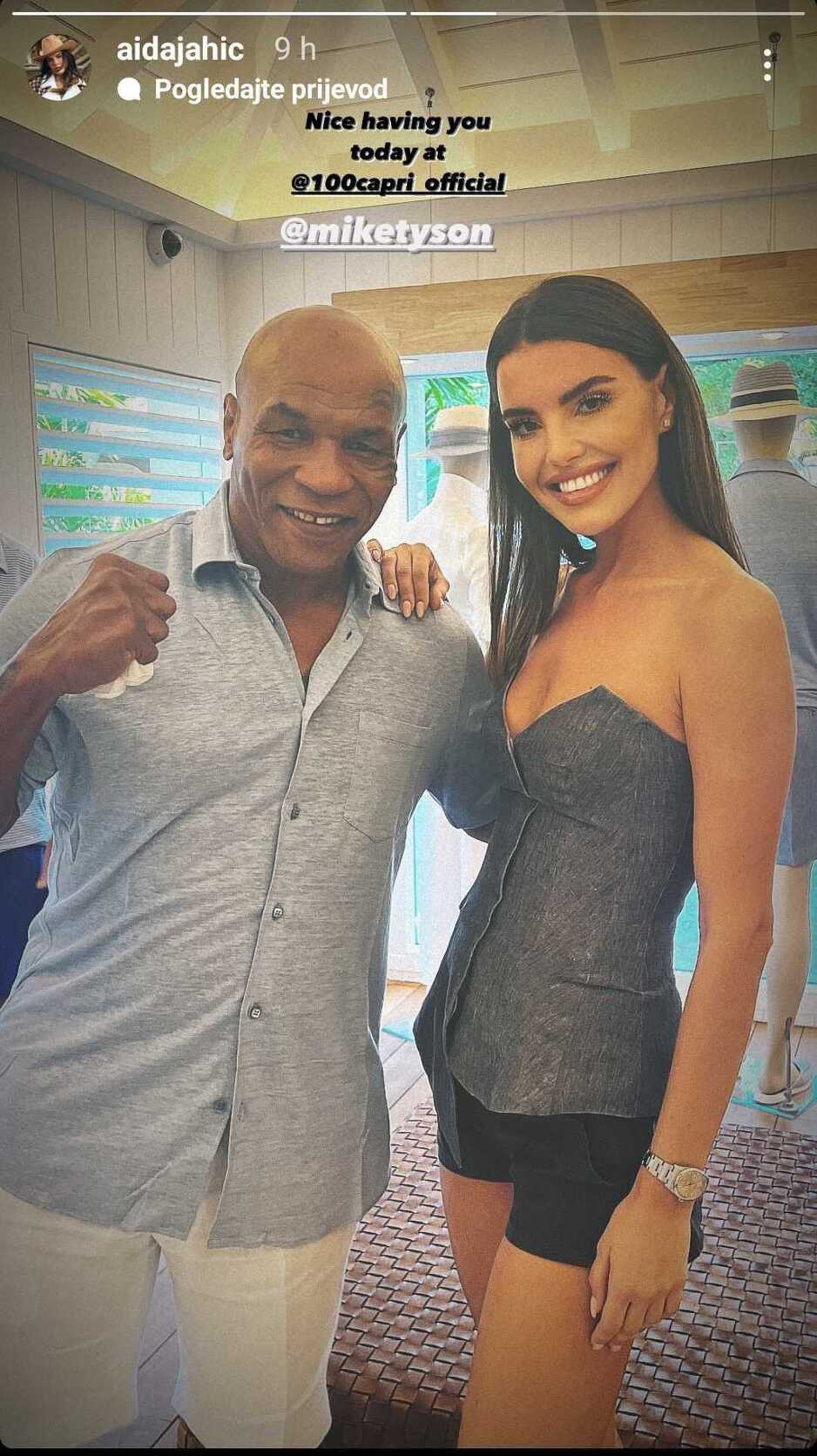 Mike Tyson i Aida Jahić (Screenshot/Instagram)