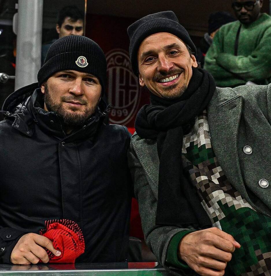 Nurmagomedov i Ibrahimović (Foto: Twitter)