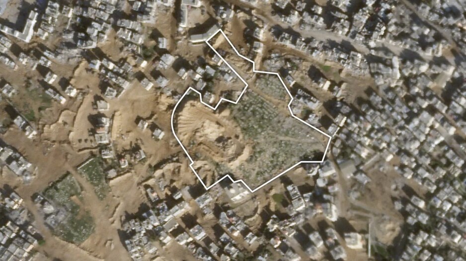 Groblje u Gazi snimljeno 11. novembra 2023. godine; Foto: PlanetLabs