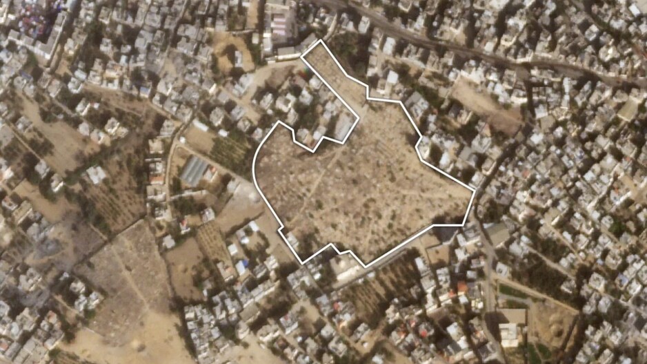 Groblje u Gazi snimljeno 30. decembra 2023. godine; Foto: PlanetLabs
