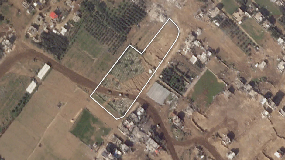 Groblje snimljeno u Gazi 8. oktobra 2023. godine; Foto: PlanetLabs