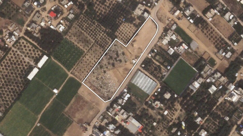 Groblje snimljeno u Gazi 12. januara 2024. godine; Foto: PlanetLabs