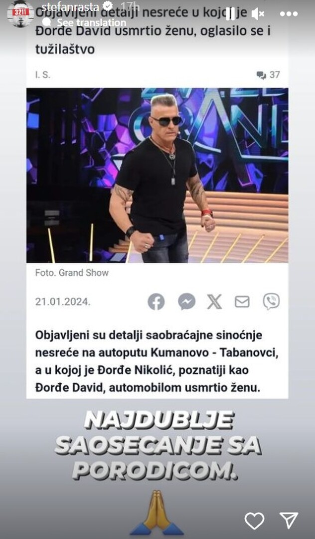 Screenshot: Instagram/stefanrasta