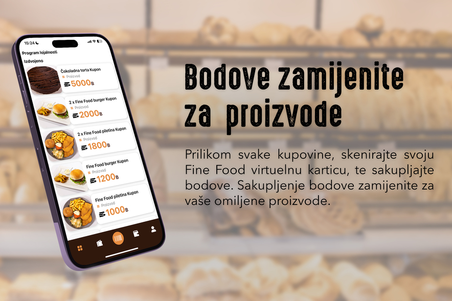 Fine Food Loyalty mobilna aplikacija