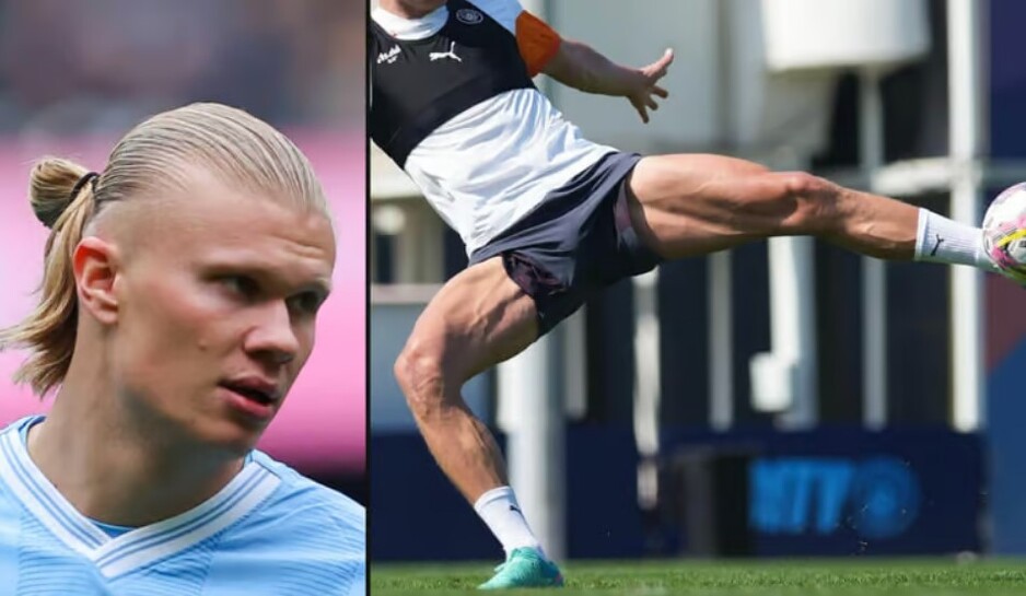 Haalandovi nožni mišići su predmet analiza (Foto: The Athletic/Manchester City)