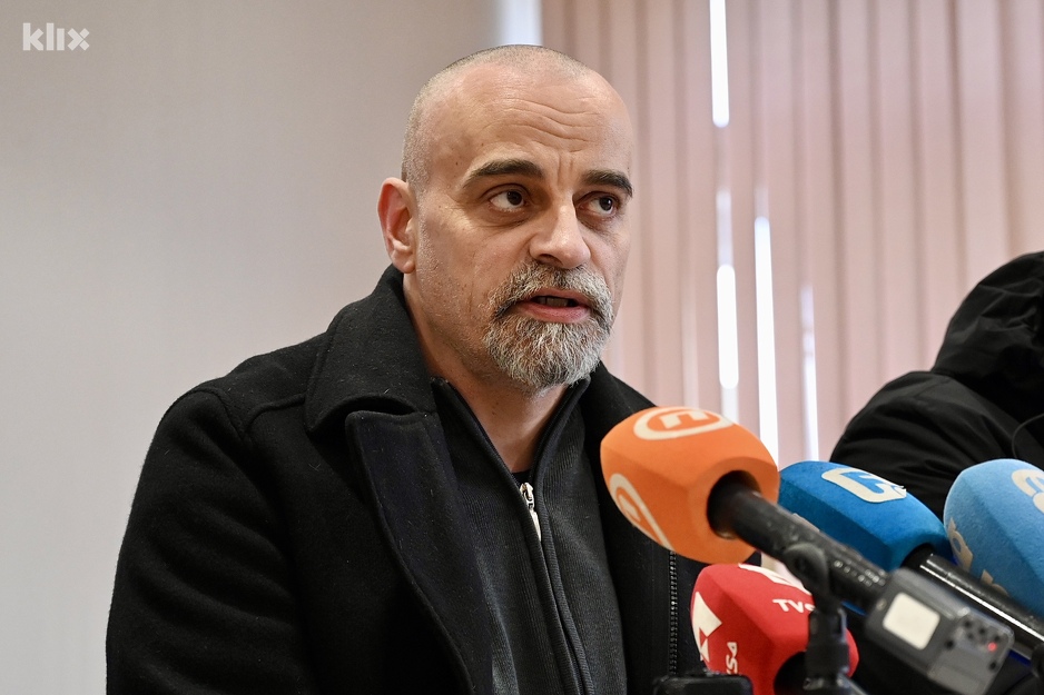 Jasmin Avdović, predsjednik Sindikata zdravstva KS za Dom zdravlja (Foto: T. S./Klix.ba)