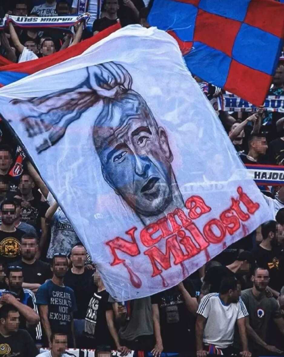 Sporna zastava Torcide (Foto: Facebook/Torcida Split)