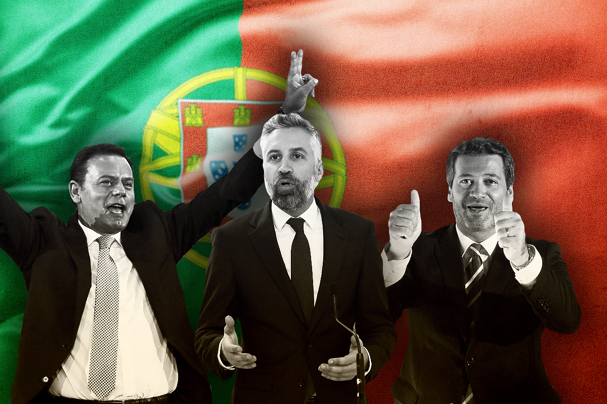 Luis Montenegro, Pedro Nuno Santos i Andre Ventura zvijezde su izbora (Ilustracija: A. L./Klix.ba)