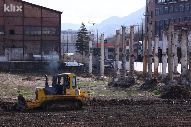 Gradilište Lidlove trgovine u sarajevskom naselju Alipašino Polje (Foto: I. L./Klix.ba)