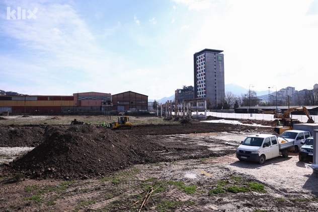 Gradilište Lidlove trgovine u sarajevskom naselju Alipašino Polje (Foto: I. L./Klix.ba)