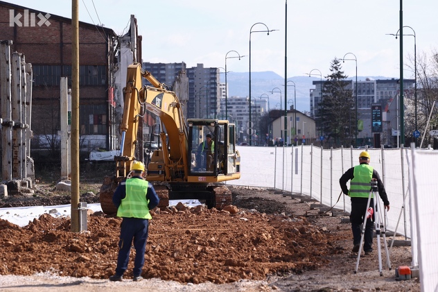 Gradilište Lidlove trgovine u sarajevskom naselju Alipašino Polje (Foto: I. L./Klix.ba)