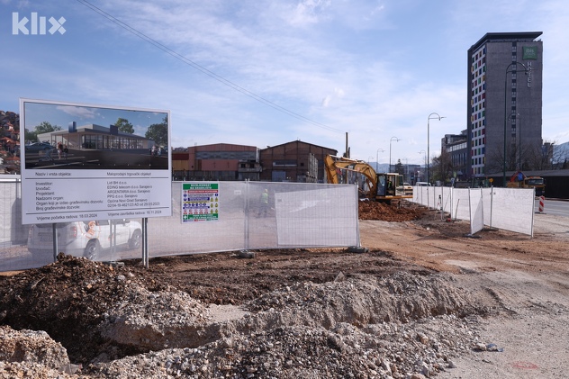 Gradilište Lidlove trgovine u sarajevskom naselju Alipašino Polje (Foto: I. L./Klix.ba)