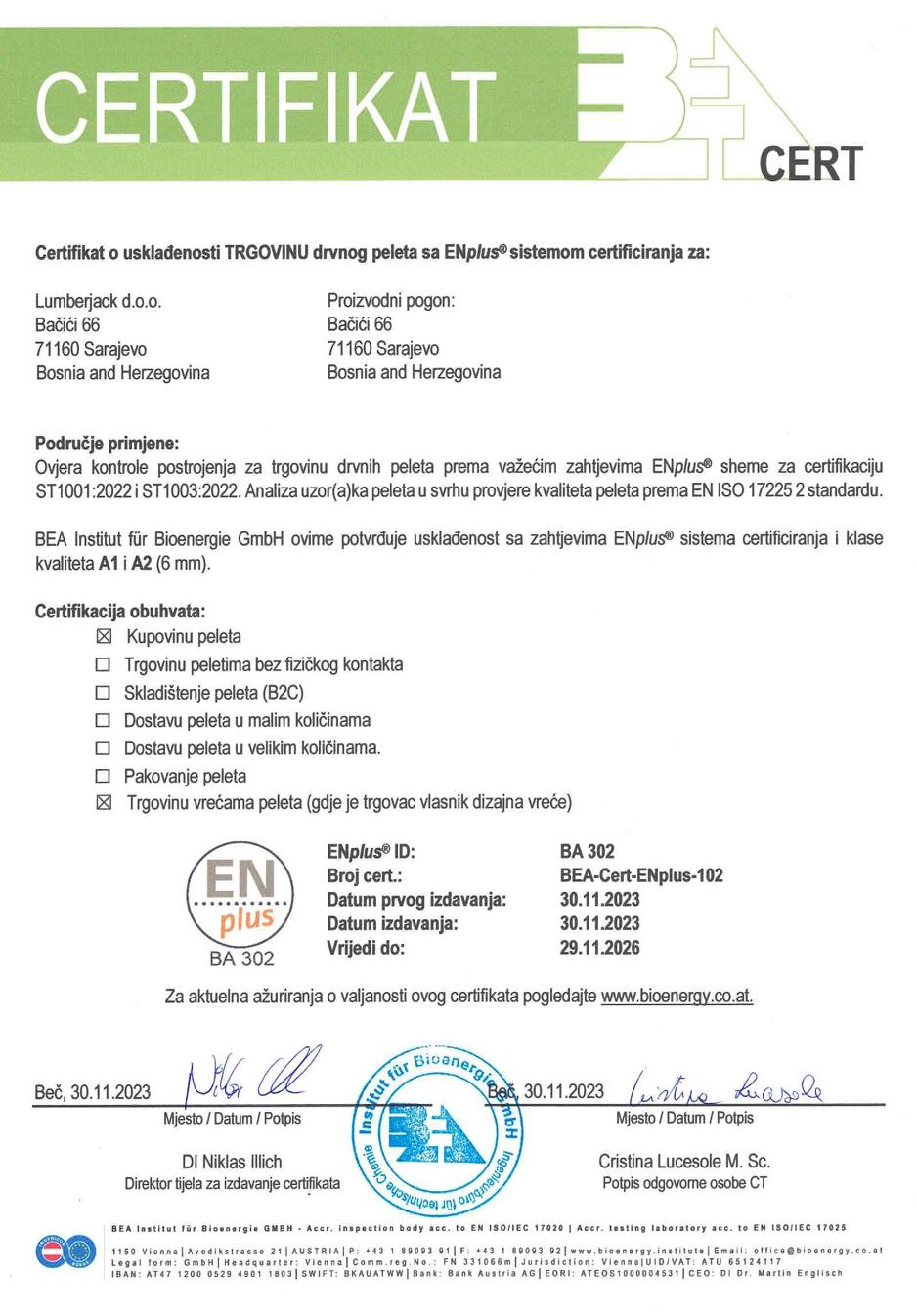 Drvosječa certifikat