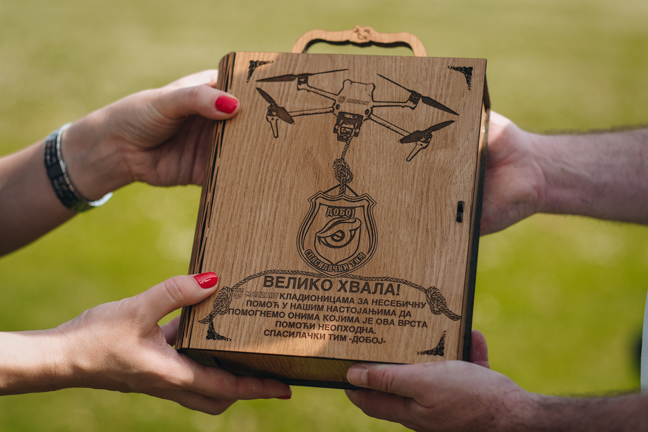 Dron iz Mozzarta za dobojske spasioce