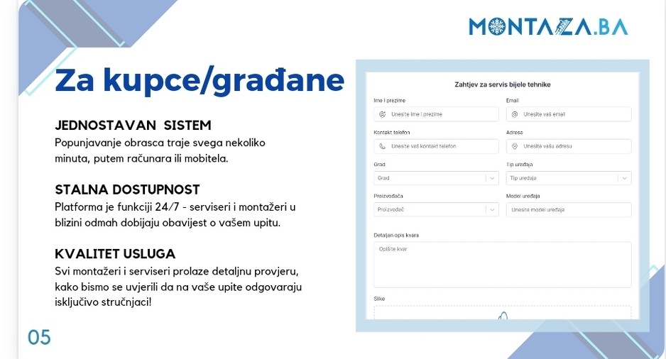 Način popunjavanja prijave za ugradnju klime