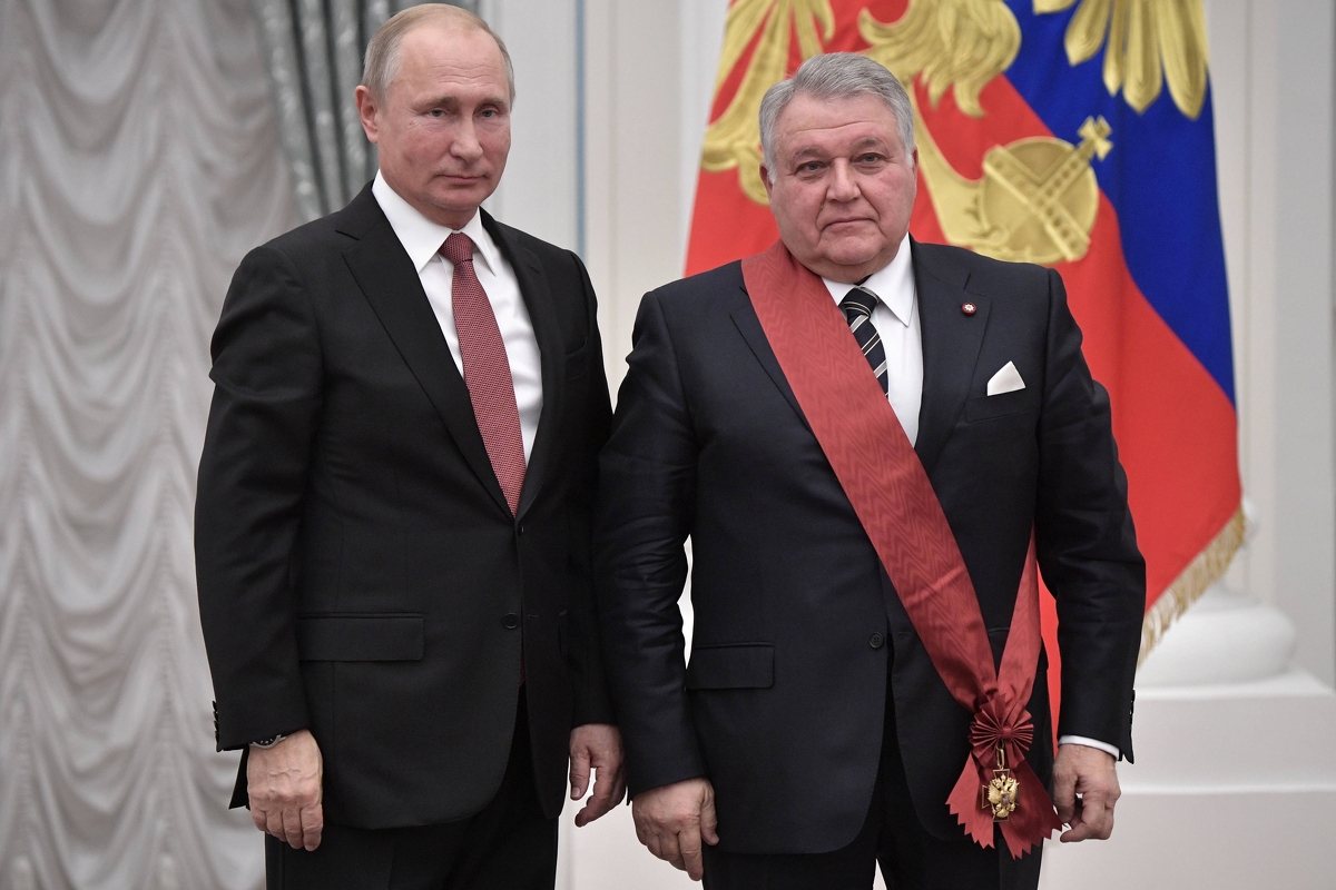 Vladimir Putin i Mihail Kovalčuk (Foto: EPA-EFE)