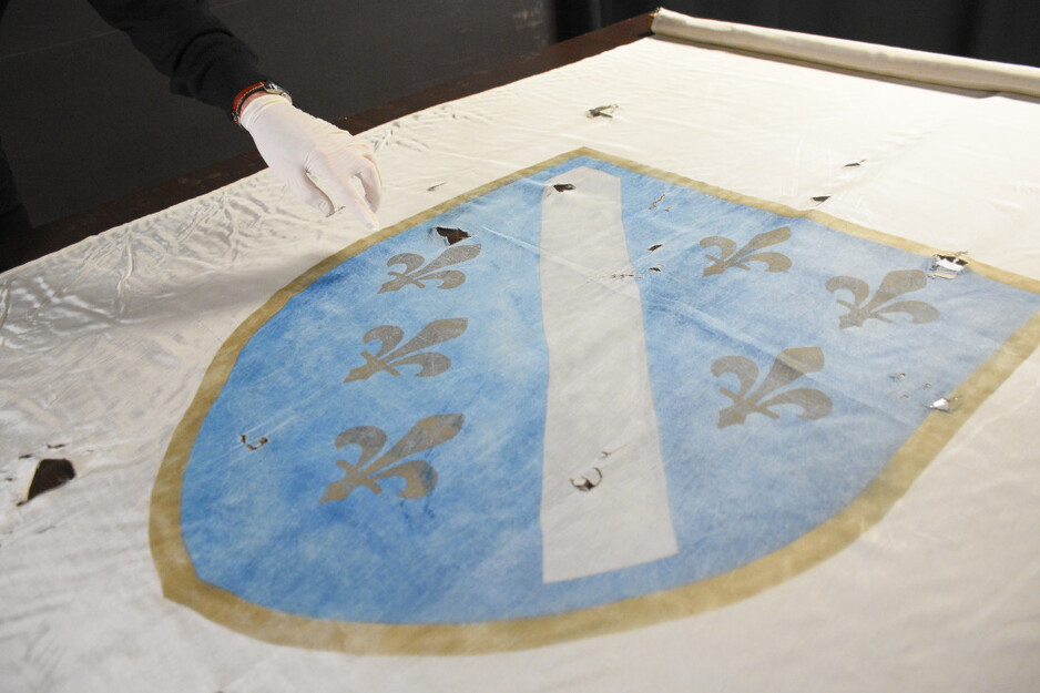 Originalna zastava koja se nalazila ispred Predsjedništva BiH