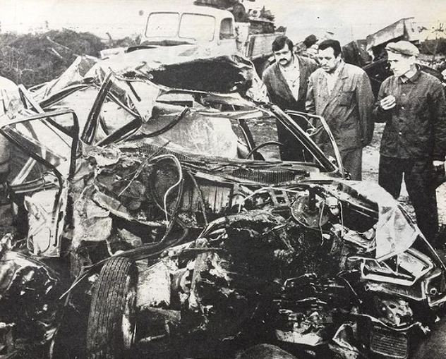 Automobil Silvane Armenulić nakon nesreće u kojoj je stradala