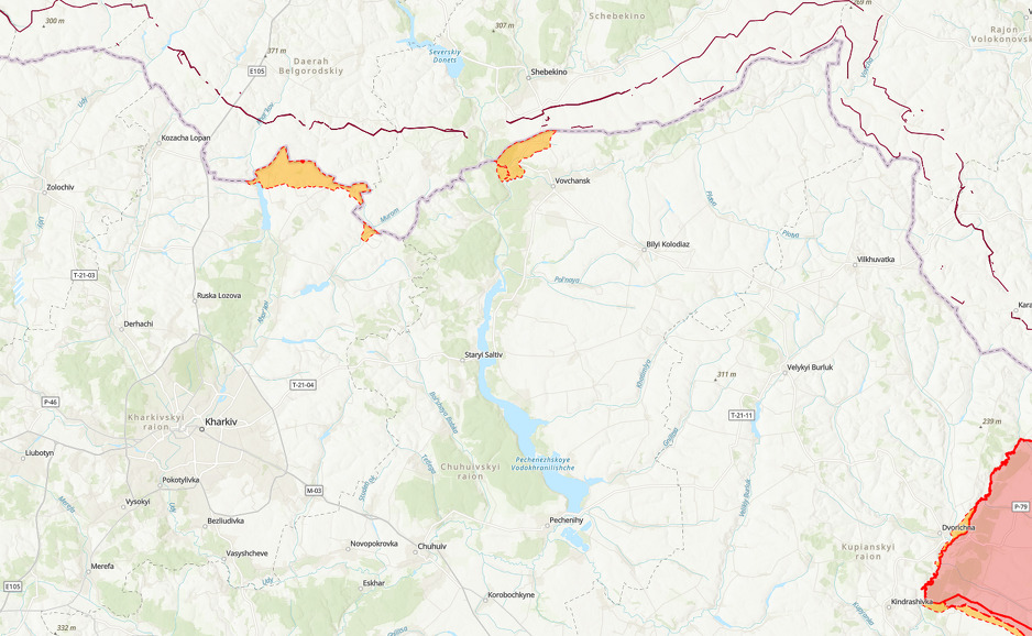 Ruska osvojena područja (Mapa: ISW)