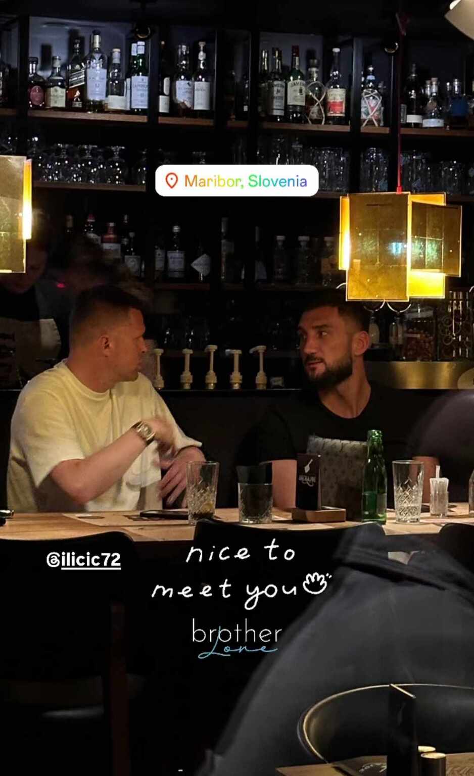 Adilović u društvu Iličića (Foto: Instagram)