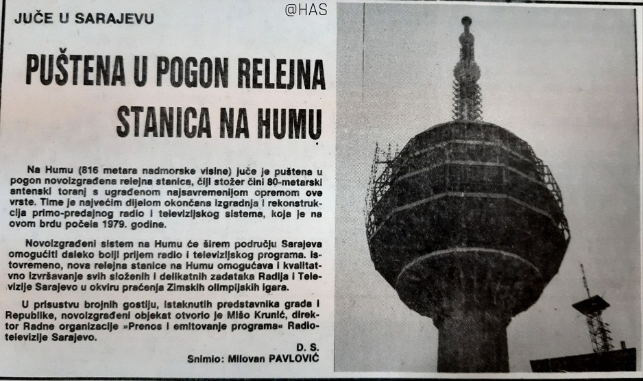 Foto: Historijski arhiv Sarajeva
