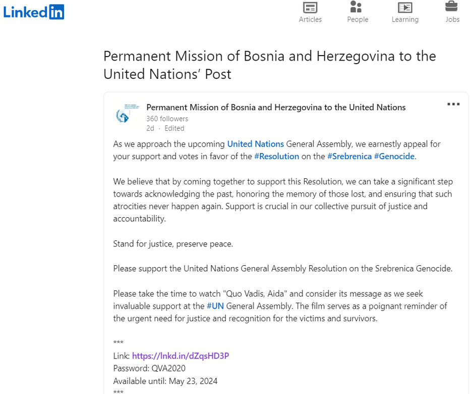 Screenshot/LinkedIn