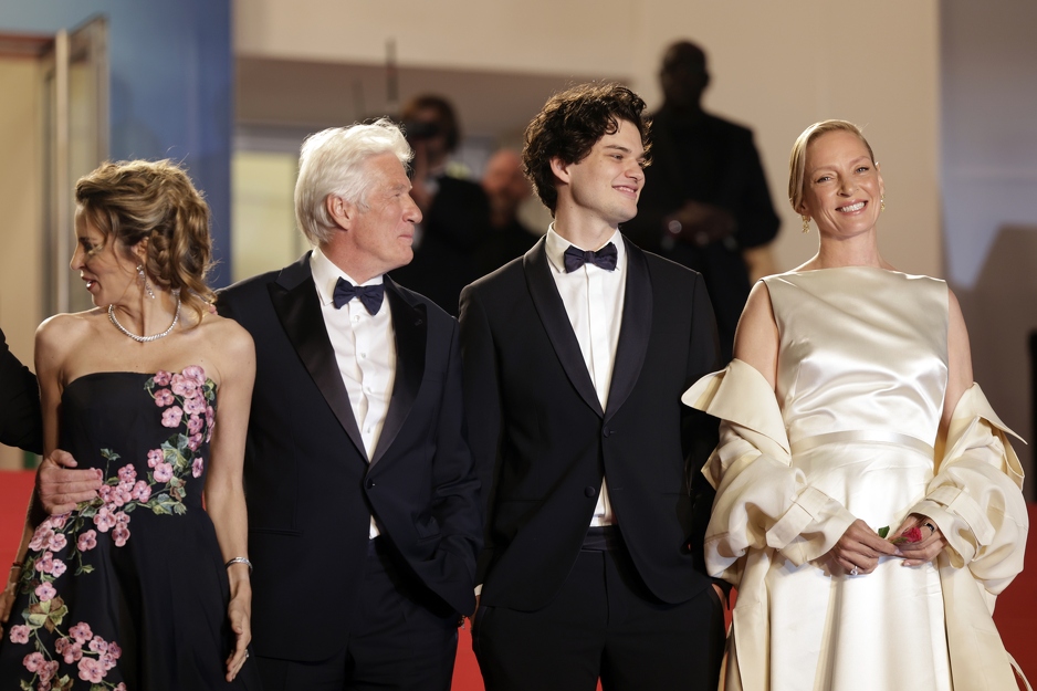 Alejandra Silva, Richard Gere, Homer James Jigme Gere i Uma Thurman (Foto: EPA-EFE)