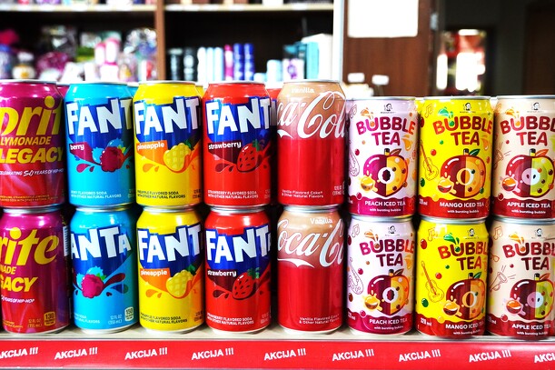Sprite, Fanta, Coca-Cola i Bubble Tea