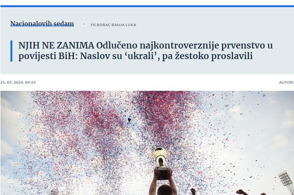 Nacional.hr o dešavanjima u Banjoj Luci (Foto: Screenshot)