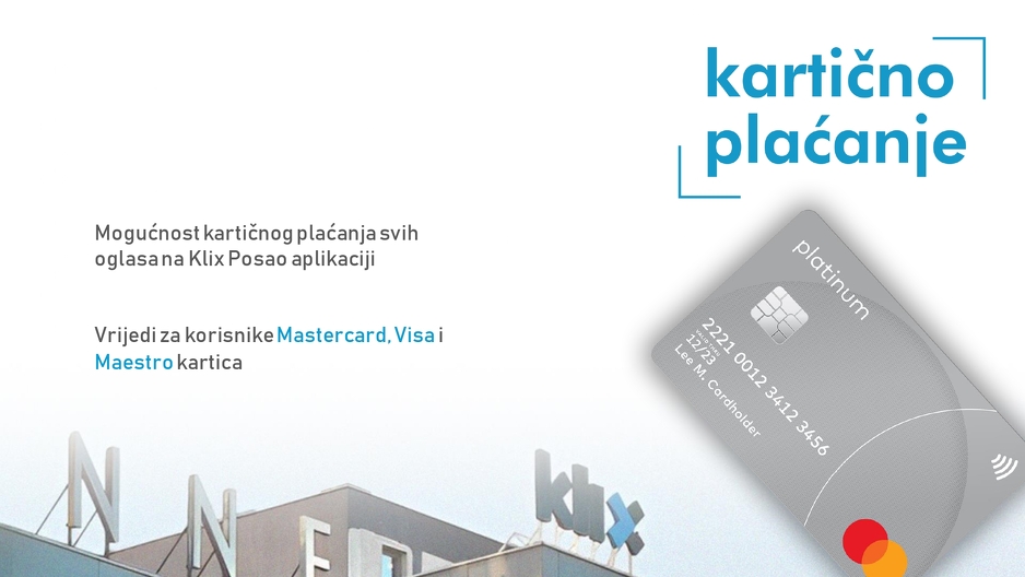 Klix Posao uveo je i kartično plaćanje