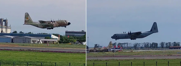 Izraelski C-130, serijski 662 i 427, stižu u Beograd, 26. maja 2024. (Foto: Viktor Damnjanović)